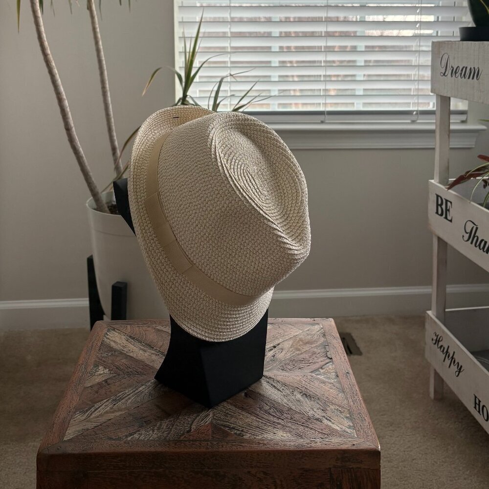 Sonoma Goods For Life Women's Packable Ivory Combo Classic Fedora Size OS - Picture 2 of 8